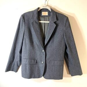 Vintage Pendleton Gray Wool Blazer